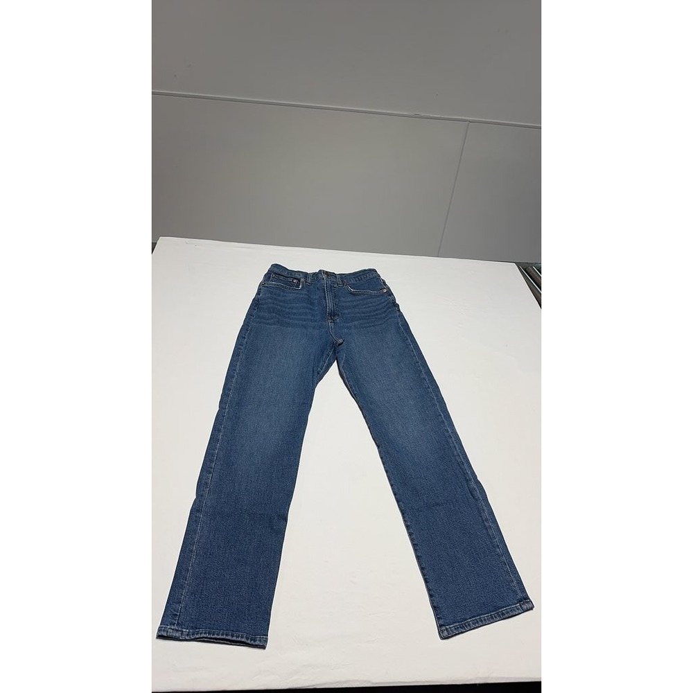 Madewell Womens Blue Denim Straight Leg Jeans Size 28 Casual Cotton Blend
